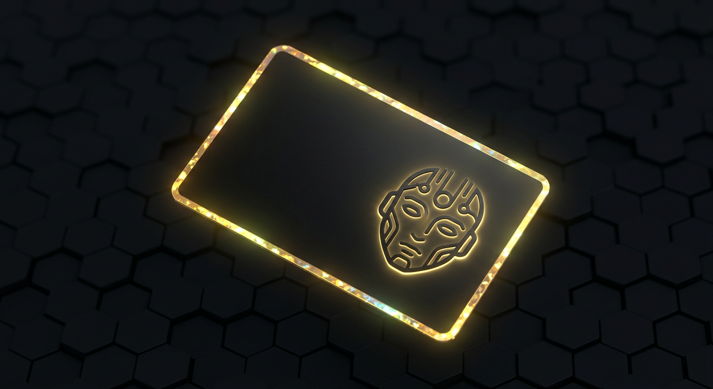 Black and gold Agent ID Pass access card